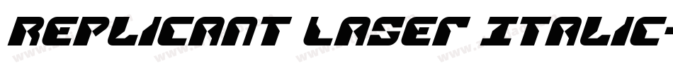 Replicant Laser Italic字体转换